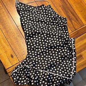 Victoria's Secret Black and White Polka Dot Sleepwear